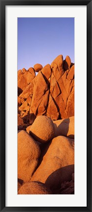 Framed Rock formations on a landscape, Twenty Nine Palms, San Bernardino County, California, USA Print