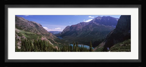 Framed Alpine Lake, US Glacier National Park, Montana Print