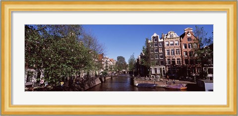 Framed Buildings in a city, Amsterdam, North Holland, Netherlands Print