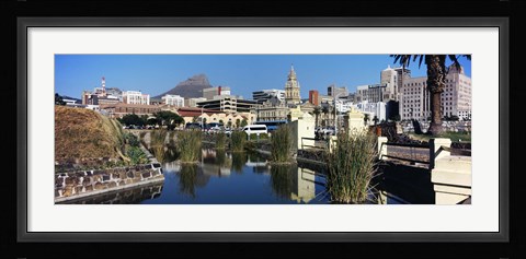 Framed Castle of Good Hope with a view of a government building, Cape Town City Hall, Cape Town, Western Cape Province, South Africa Print