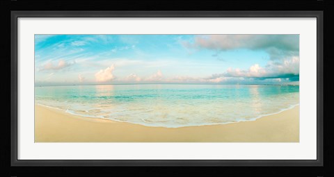 Framed Waves on the beach, Seven Mile Beach, Grand Cayman, Cayman Islands Print