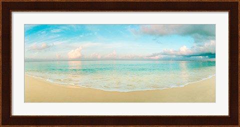 Framed Waves on the beach, Seven Mile Beach, Grand Cayman, Cayman Islands Print