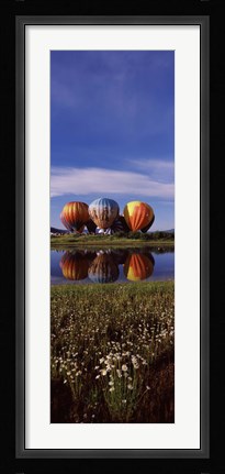 Framed Hot Air Balloon Rodeo, Steamboat Springs, Colorado (vertical) Print