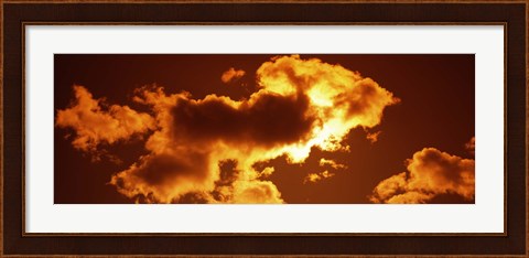 Framed Clouds at sunset Print