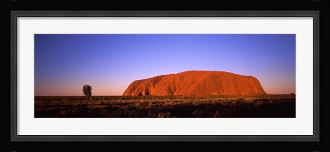 Framed Rock formation, Uluru, Uluru-Kata Tjuta National Park, Northern Territory, Australia Print