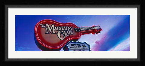 Framed Low angle view of Museum Club sign, Route 66, Flagstaff, Arizona, USA Print