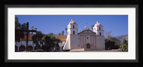 Framed Facade of a mission, Mission Santa Barbara, Santa Barbara, California, USA Print