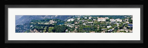 Framed Town on a hill, Ravello, Amalfi Coast, Campania, Italy Print