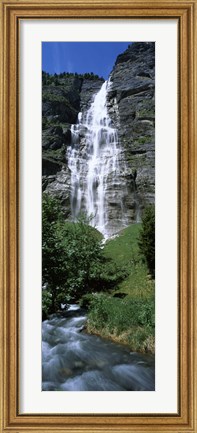 Framed Murrenbach Falls, Switzerland Print