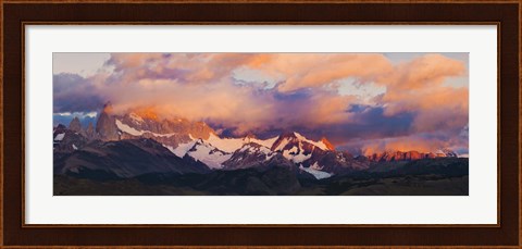 Framed Purple Clouds Over Monte Fitz Roy, Argentina Print