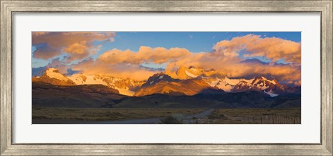 Framed Golden Clouds Over Monte Fitz Roy, Argentina Print