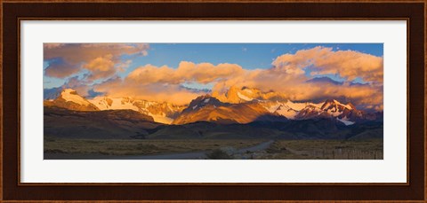 Framed Golden Clouds Over Monte Fitz Roy, Argentina Print