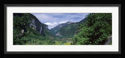 Framed Forest, Lauterbrunnen Valley, Bernese Oberland, Berne Canton, Switzerland Print