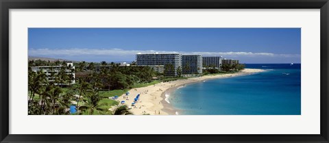 Framed Kaanapali Beach, Maui, Hawaii Print