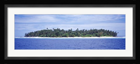 Framed Island in the sea, Indonesia Print