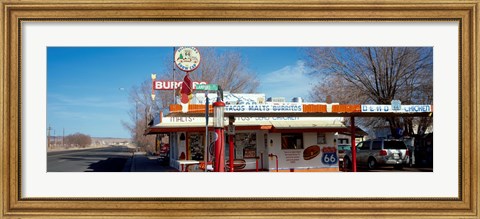 Framed Restaurant on the roadside, Route 66, Arizona, USA Print