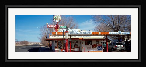 Framed Restaurant on the roadside, Route 66, Arizona, USA Print