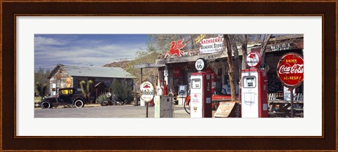 Framed Gas Station on Route 66, Hackberry, Arizona Print