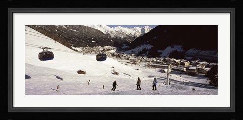 Framed Ski lift in a ski resort, Sankt Anton am Arlberg, Tyrol, Austria Print