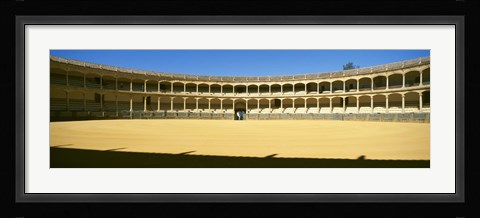 Framed Bullring, Plaza de Toros, Ronda, Malaga, Andalusia, Spain Print