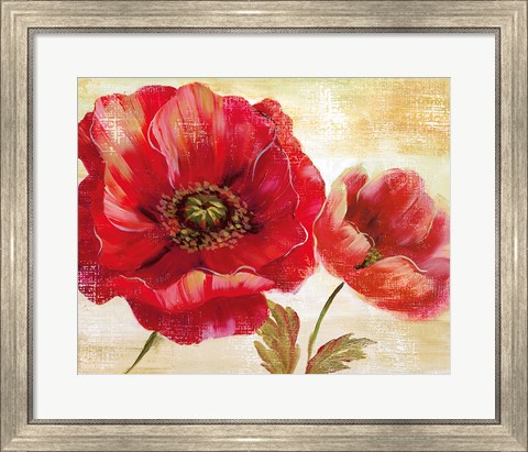 Framed Passion for Poppies I Print