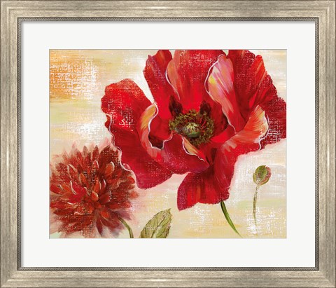 Framed Passion for Poppies II Print