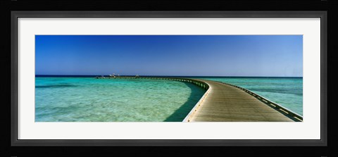 Framed Soma Bay Pier, Hurghada, Egypt Print