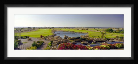 Framed Pond in a golf course, The Cascades Golf &amp; Country Club, Soma Bay, Hurghada, Egypt Print