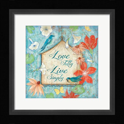 Framed Love Fully Print