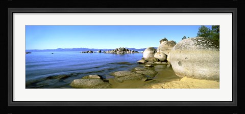 Framed Boulders at the Coast, Lake Tahoe, California Print