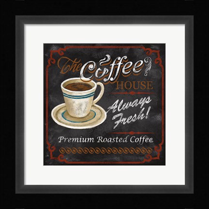 Framed Coffee House Print