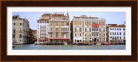 Framed Palazzi facades along the canal, Grand Canal, Venice, Veneto, Italy Print