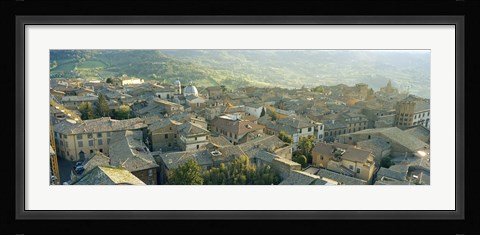 Framed Houses in a town, Orvieto, Umbria, Italy Print