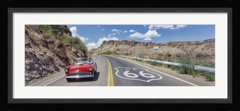 Framed Vintage car on Route 66, Arizona Print