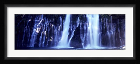Framed Waterfall in Memorial State Park, California Print