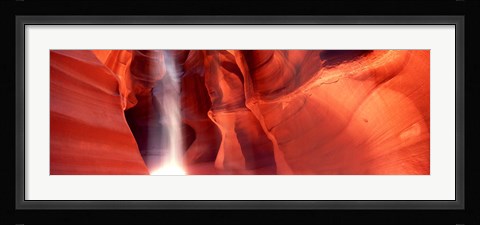 Framed Rock formations in Antelope Canyon, Arizona Print