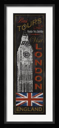 Framed London Tours Print