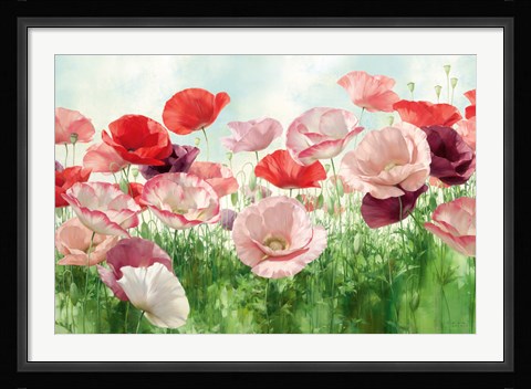 Framed Poppies Pleasure Print