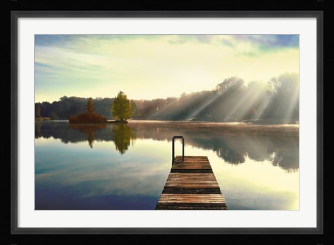 Framed On Juniper Lake Print