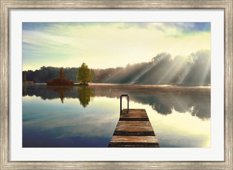 Framed On Juniper Lake Print