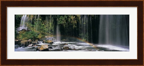Framed Waterfall in Dunsmuir, Siskiyou County, California Print