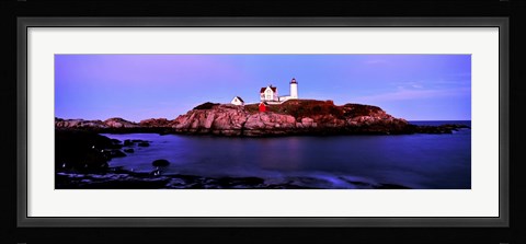Framed Nubble Lighthouse, Cape Neddick, Maine Print