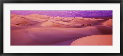 Framed Death Valley National Park, California (Pink) Print