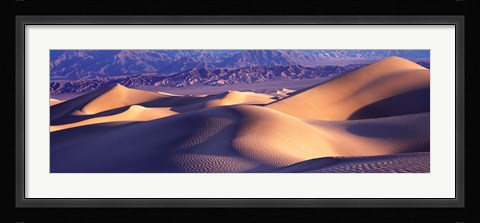 Framed Sand Dunes and Mountains, Death Valley National Park, California Print