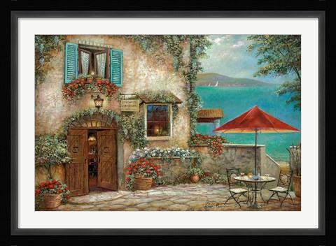 Framed Ombrello Rosso Print