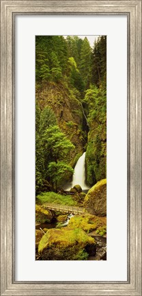 Framed Waterfall in the Columbia River Gorge, Oregon, USA Print