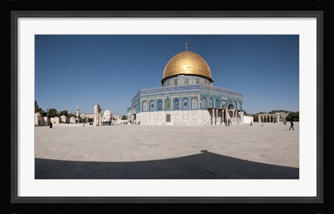 Framed Town square, Dome Of the Rock, Temple Mount, Jerusalem, Israel Print