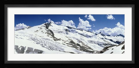 Framed Snowcapped mountains, Grossvenediger, Salzburg, Austria Print