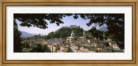 Framed Buildings in a city, Salzburg, Austria Print