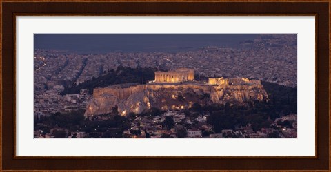 Framed Acropolis of Athens, Athens, Attica, Greece Print